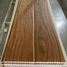 Low price PVC ceiling design panels wood grain laminated wall panel